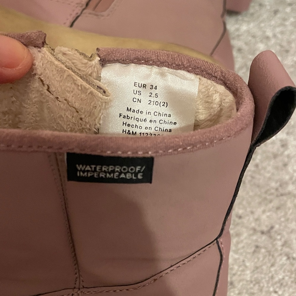 H&M Kids purple Boots - Picture 3 of 3